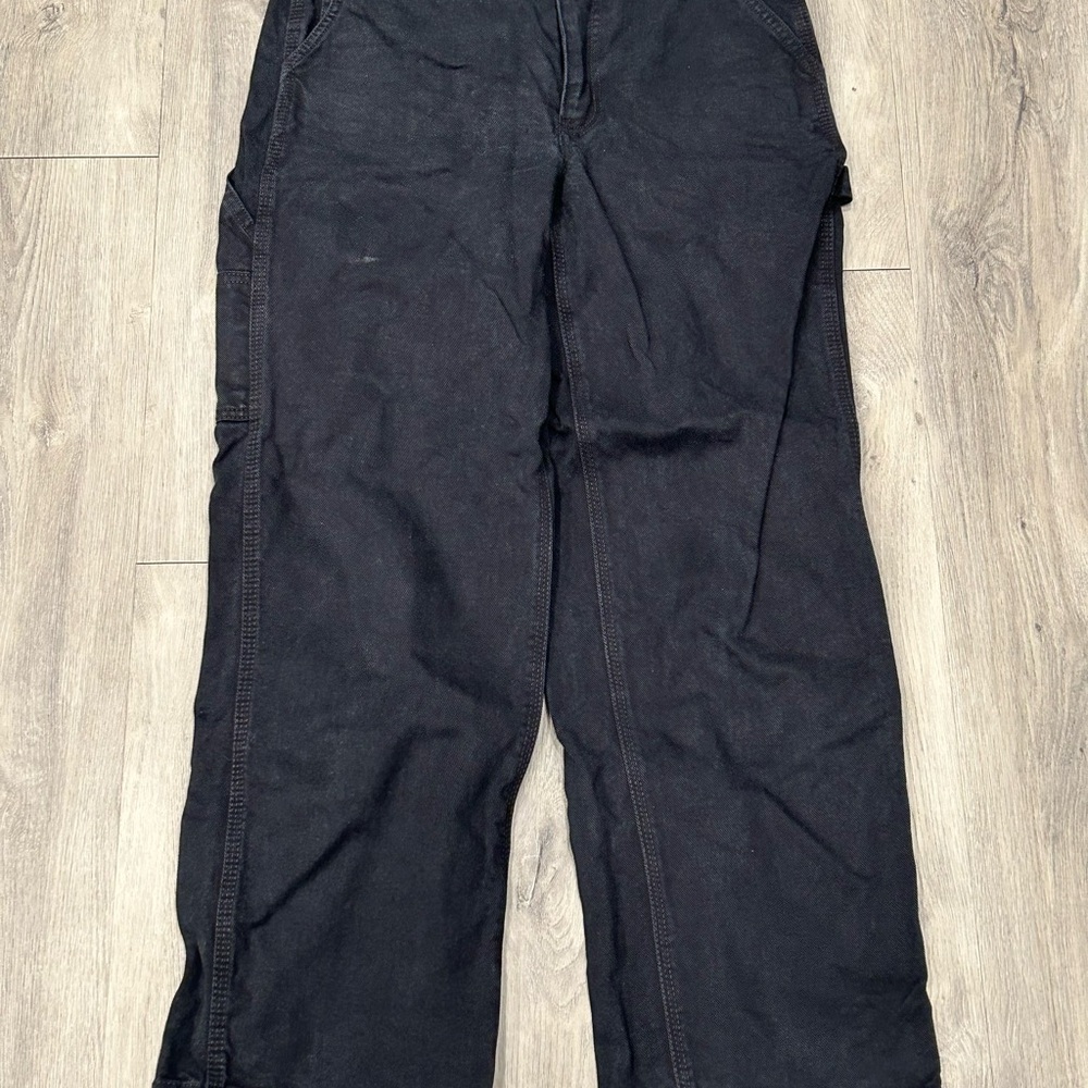 Aritzia TNA Black Straight Leg Jeans